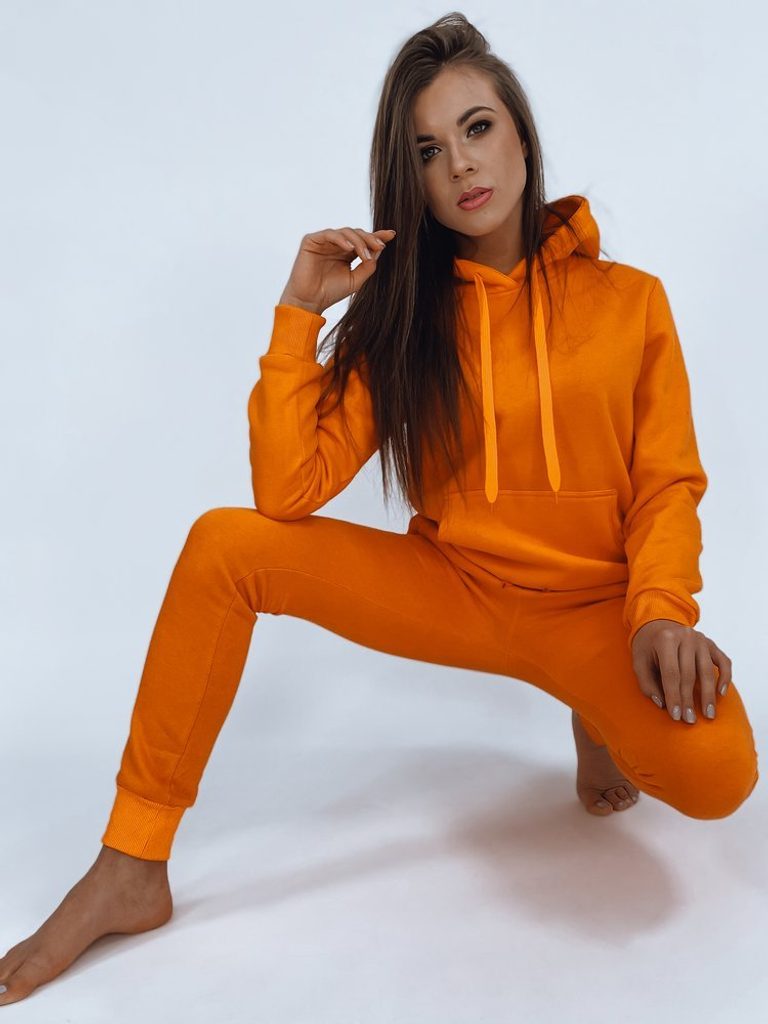 Modern narancs színű női melegítő nadrág Fits - Legyferfi.hu