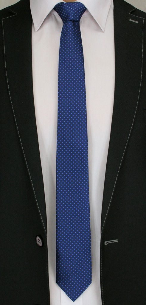 Királykék pöttyös mintás nyakkendő - Legyferfi.hu