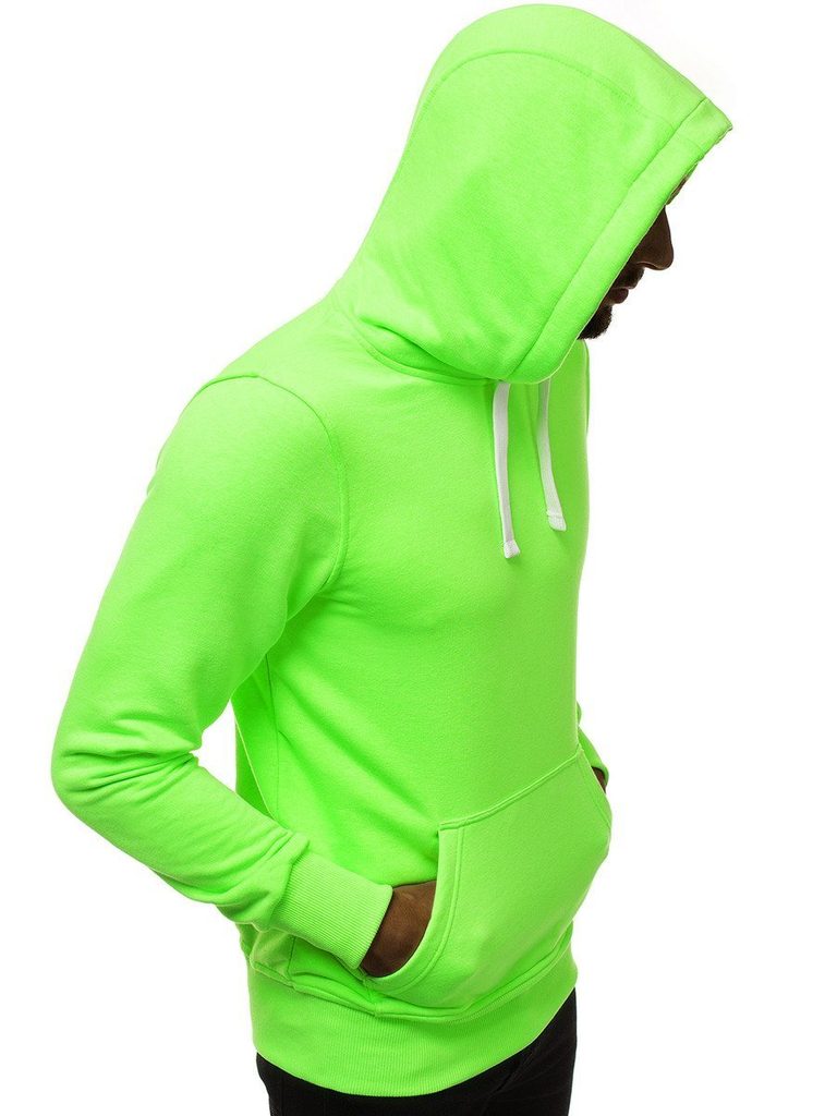Neon zöld kapucnis pulóver A/1010 - Legyferfi.hu