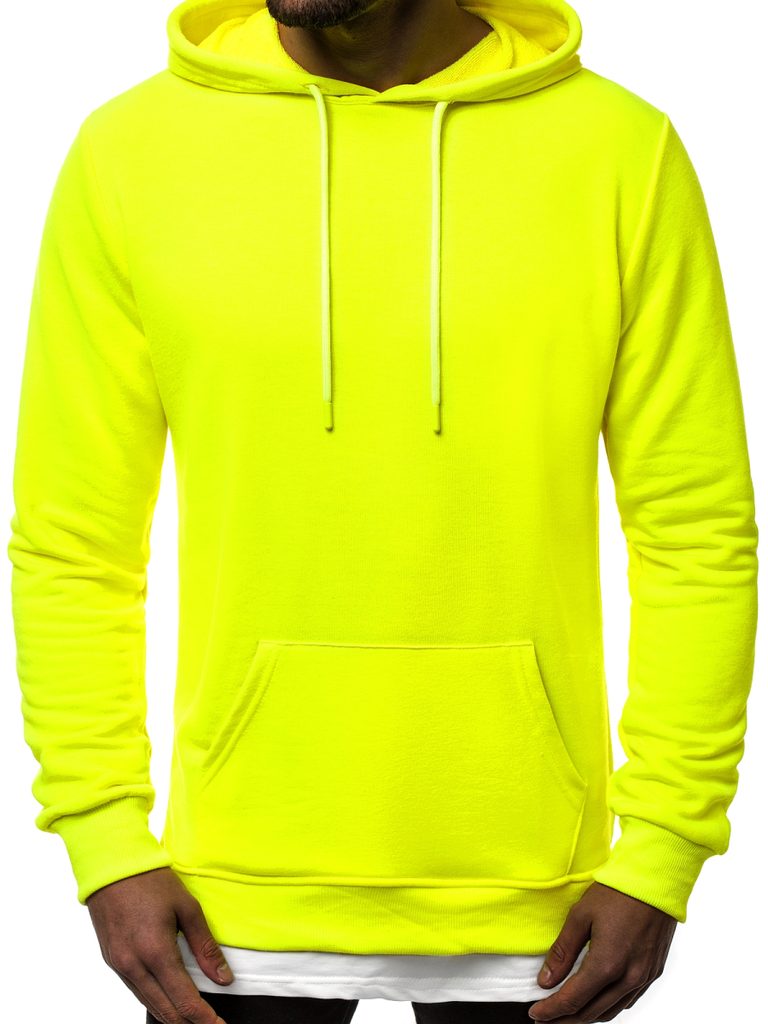 Neon sárga kapucnis pulóver MACH/3120 - Legyferfi.hu