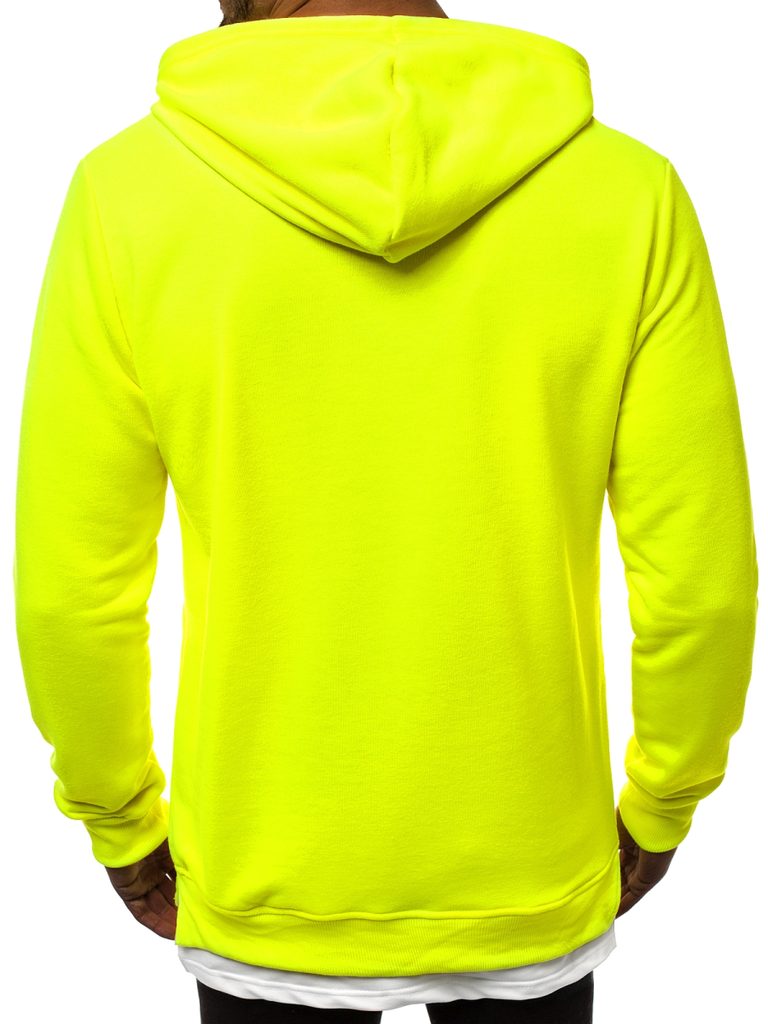 Neon sárga kapucnis pulóver MACH/3120 - Legyferfi.hu