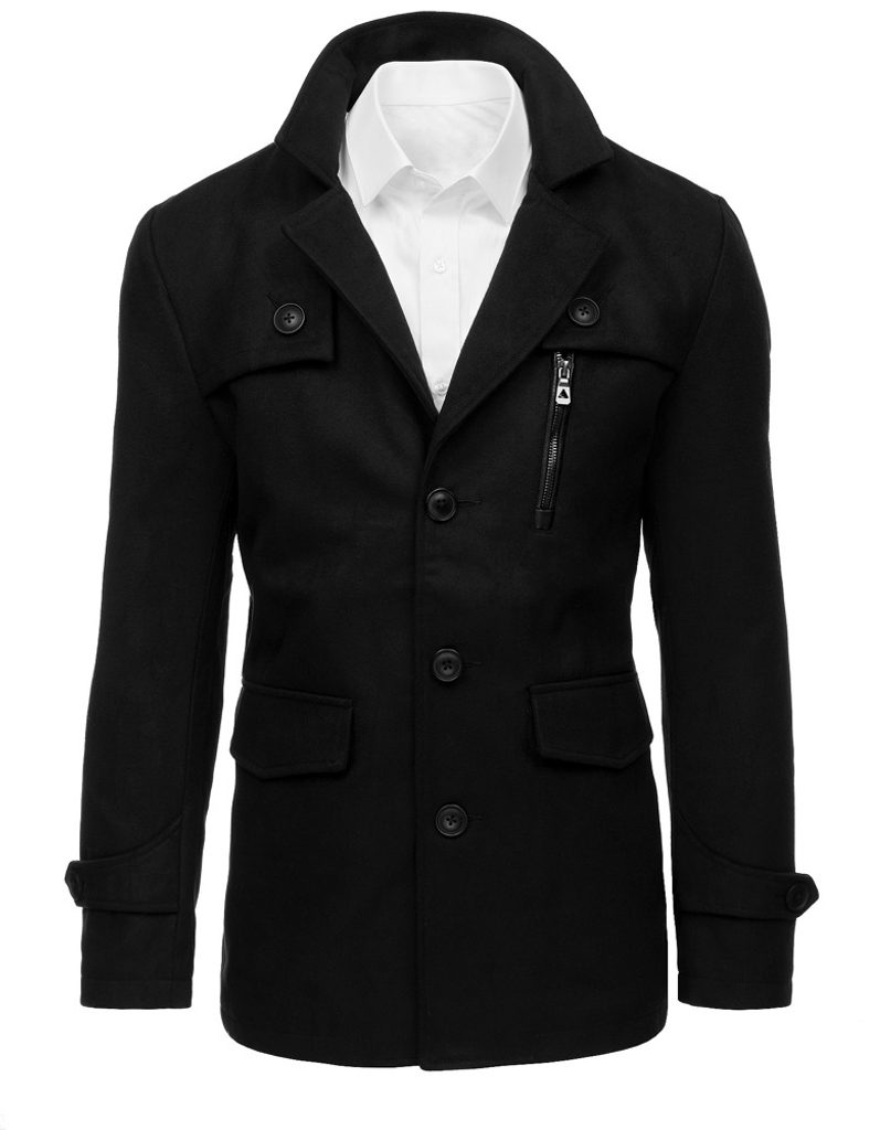 Egyszerű elegáns fekete kabát - Legyferfi.hu