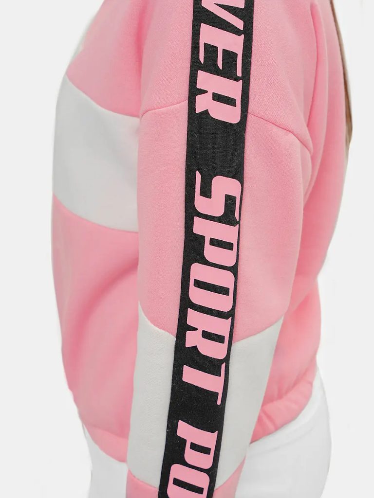 Érdekes rózsaszín női melegítő pulóver JS/B26020Z - Legyferfi.hu
