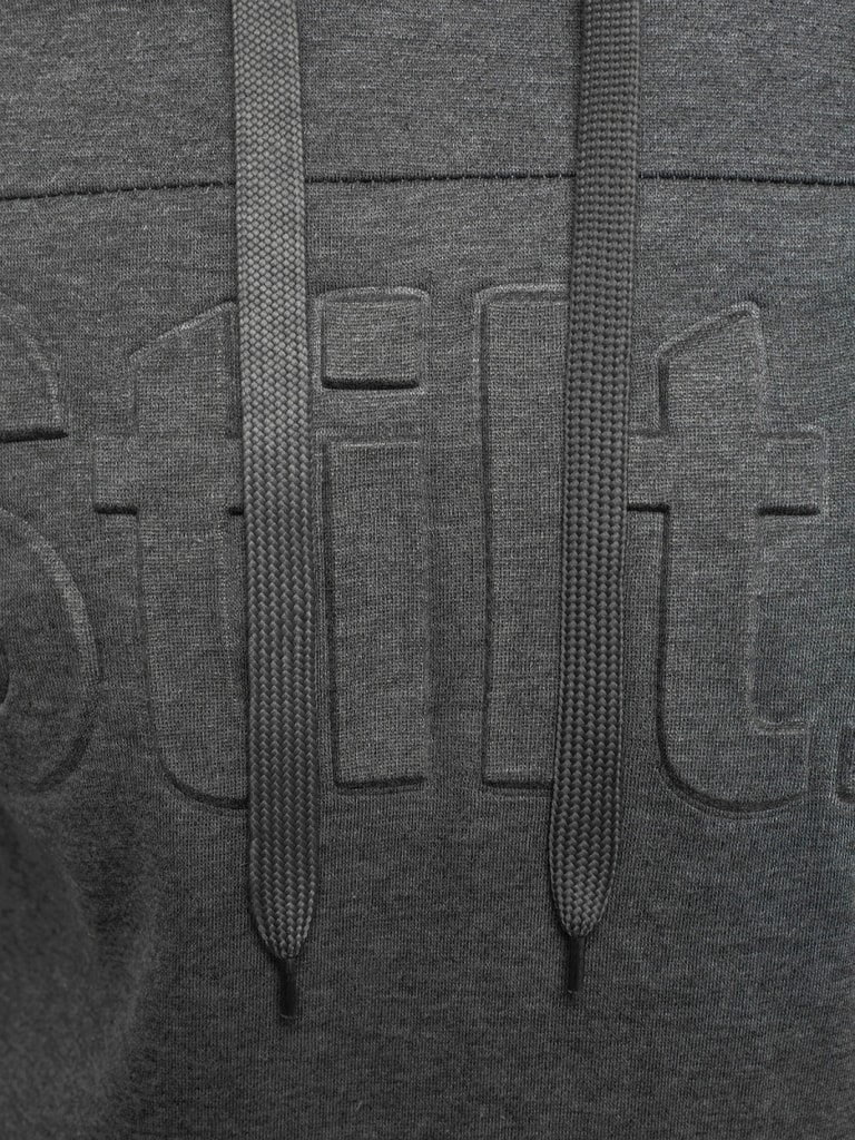 Grafit szürke kapucnis pulóver 3D felirattal J.STYLE DD32 - Legyferfi.hu