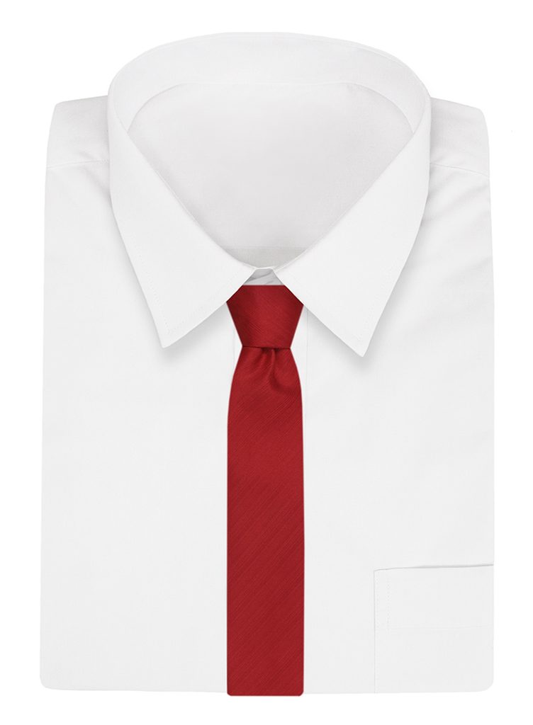 Piros nyakkendő enyhe csíkos struktúr mintával - Legyferfi.hu