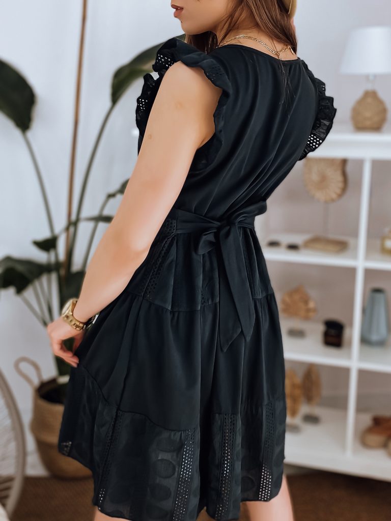 Egyszerű romantikus fekete női ruha Gina - Legyferfi.hu