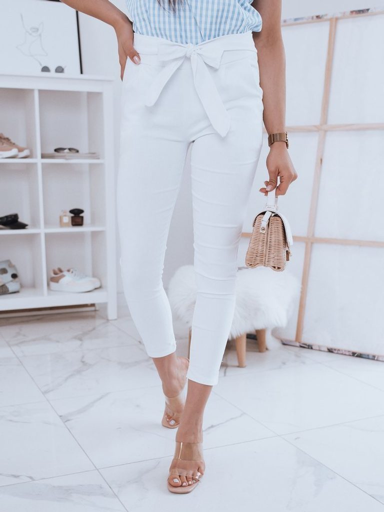 Különleges fehér női nadrág Lovely Basic - Legyferfi.hu