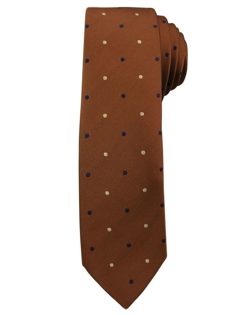 Barna nyakkendő színes mintával - Legyferfi.hu