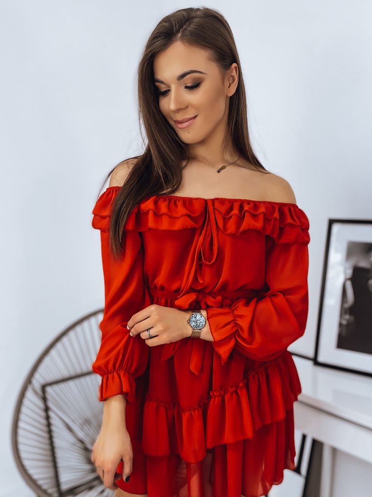 Stílusos piros női spanyol ruha Brianna - Legyferfi.hu
