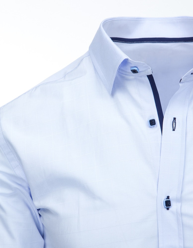 Elegáns fehér ing halvány kék apró mintával - Legyferfi.hu