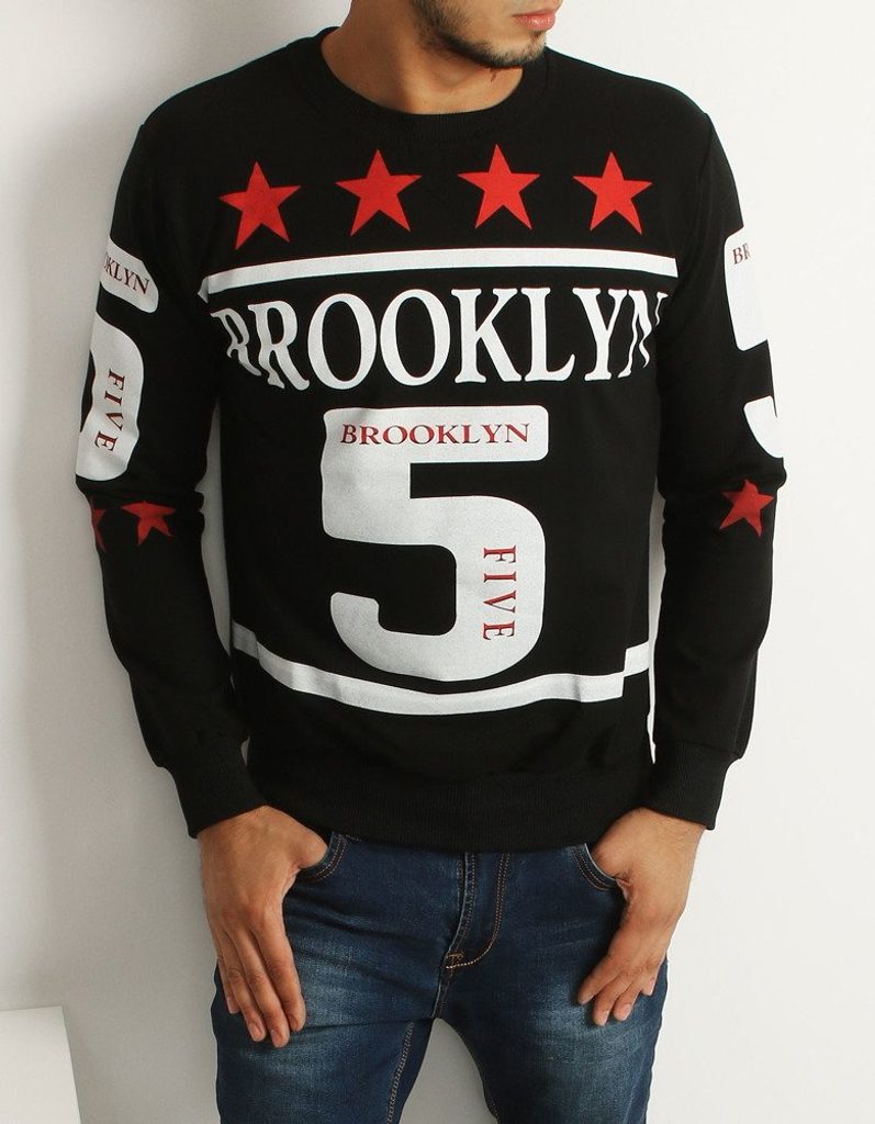 Fekete Brooklyn pulóver - Legyferfi.hu