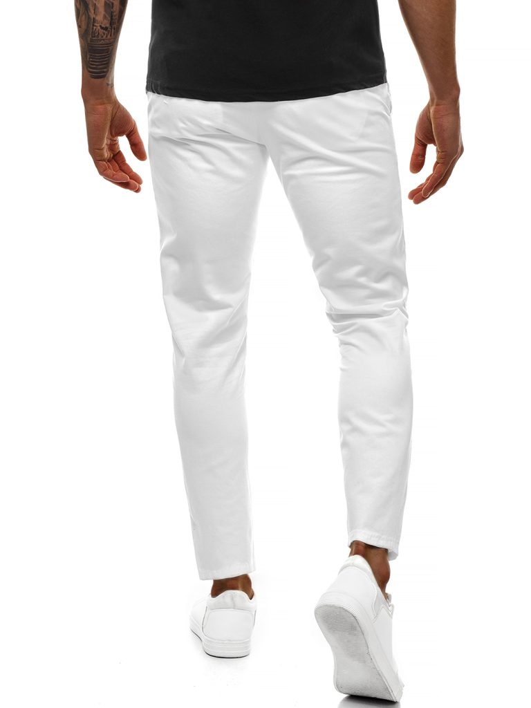 Divatos fehér chinó nadrág B/77005 - Legyferfi.hu