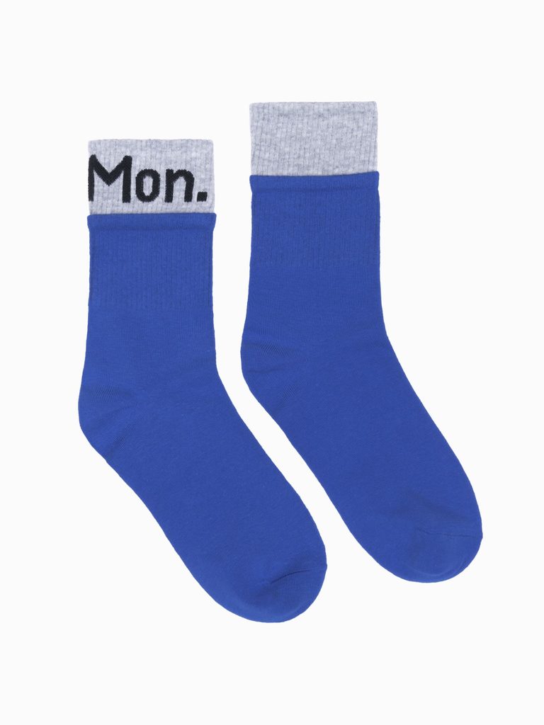Kék férfi zokni Hétfő U259 - Legyferfi.hu
