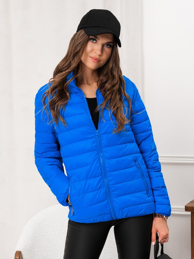 Modern kék női átmeneti kabát CLR012 - Legyferfi.hu