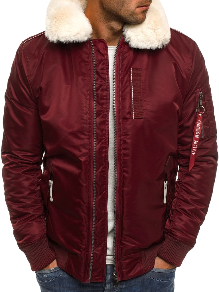 Téli bordó bomber dzseki J.BOYZ X1026K Legyferfi.hu Téli bordó bomber dzseki J.BOYZ X1026K Legyferfi.hu