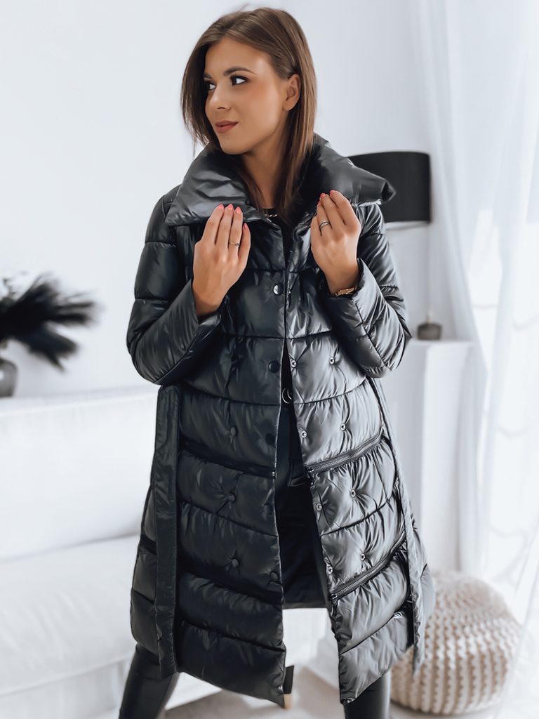 Gyönyörű fekete női kabát London Premium - Legyferfi.hu