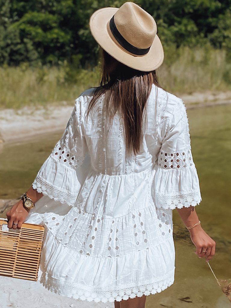 Szenzációs fehér női nyári ruha Nensi - Legyferfi.hu