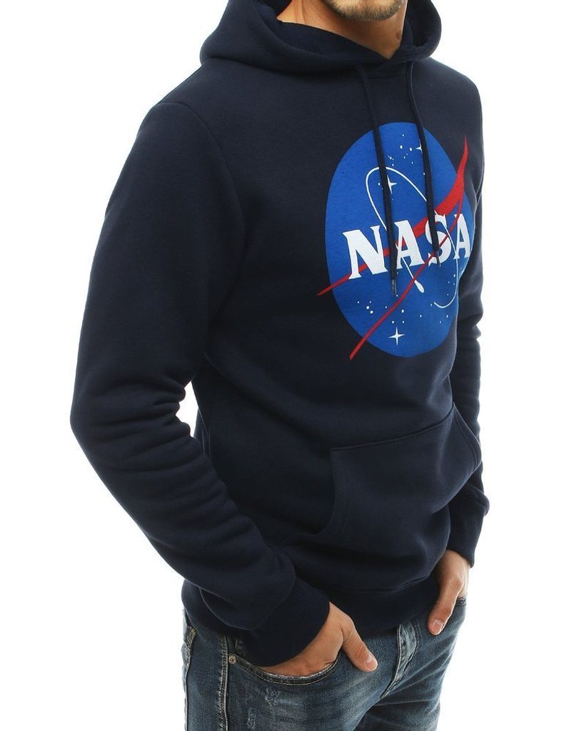 Sötét kék kapucnis felső NASA - Legyferfi.hu