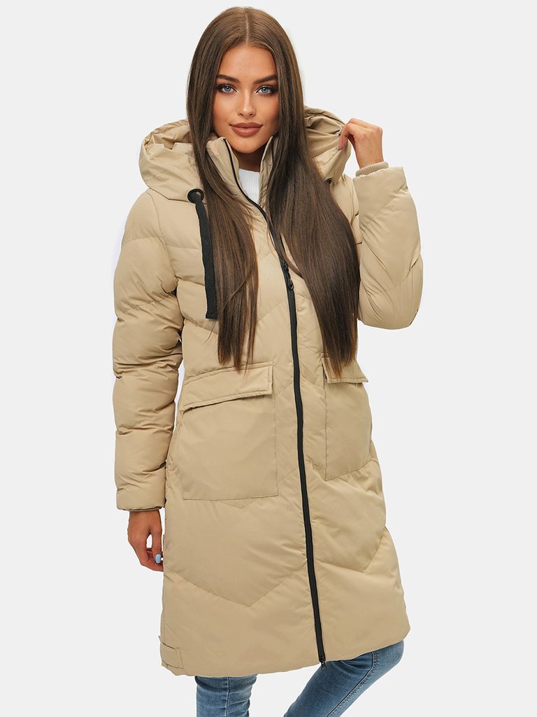 Eredeti bézs női téli kabát JS/M735/62 - Legyferfi.hu