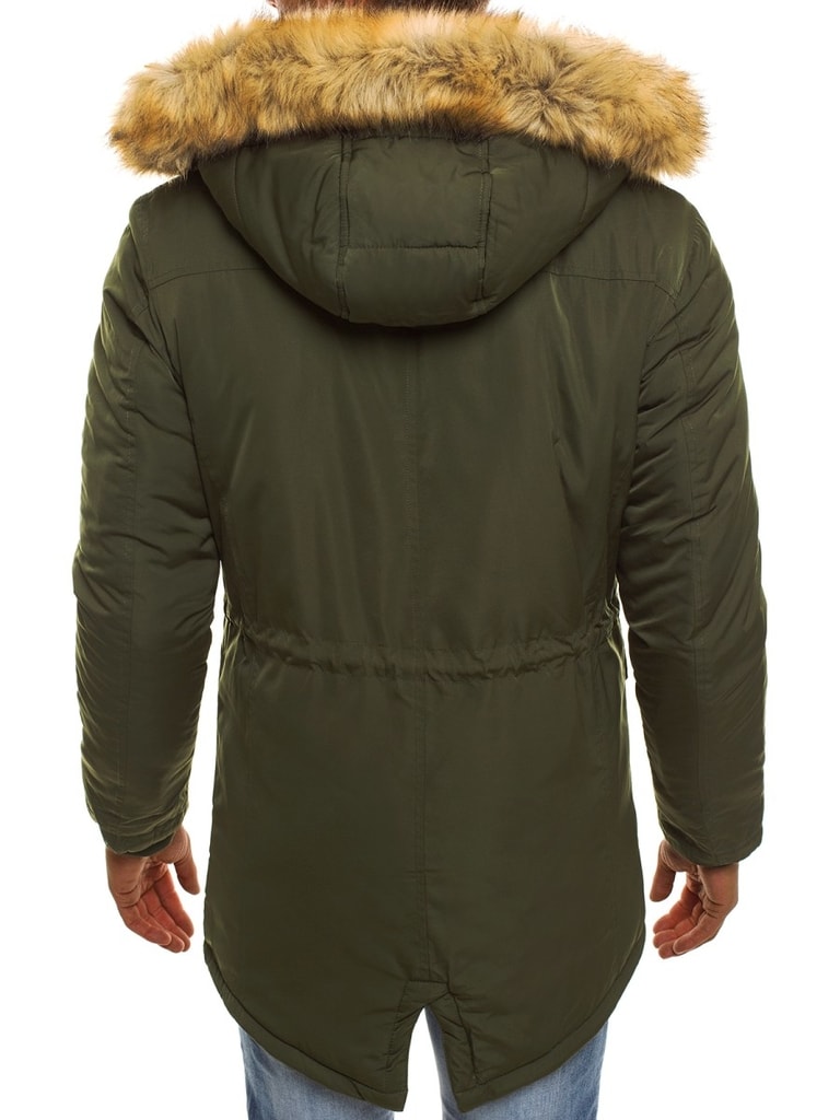 Khaki téli zöld kabát J.BOYZ X1046K - Legyferfi.hu