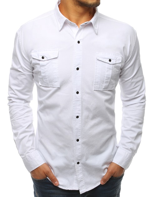 Egyedi fehér szűkített ing SLIM FIT - Legyferfi.hu