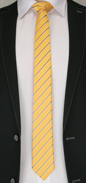 Sárga csíkos nyakkendő - Legyferfi.hu