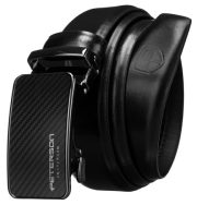 Modern fekete férfi öv automata csattal