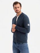 Érdekes sötétkék bomber dzseki V4 SSZP-0215