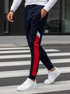 Trendi sötét kék melegítő nadrág