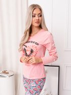 Eredeti barackszínű női pizsama ULR091