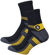 Fekete és sárga férfi Active zokni