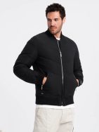 Stílusos fekete bomber dzseki  V1 OM-JALP-0143