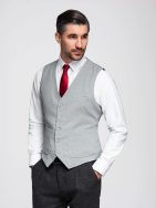 Elegáns szürke férfi mellény V2 BLZV-0146