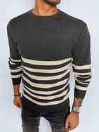 Trendi grafit szürke pulóver