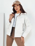 Kifordítható női fehér színű  kabát Fales