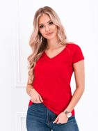 Kényelmes piros női póló SLR002