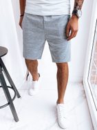 Szürke rövidnadrág férfiaknak felirattal