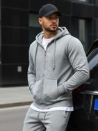 Egyszerű szürke melegítő felső