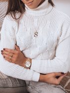 Ekrüszínű női pulóver eredeti kivitelben Auri