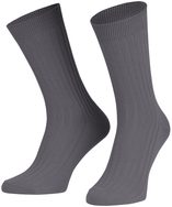 Magas szürke pamut zokni