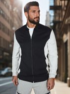 Kéttónusú férfi fekete-fehér pulóver