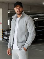 Stílusos halvány szürke melegítő felső