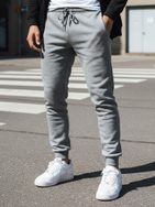 Stílusos halvány szürke melegítő