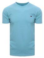 Halvány kék trendi pamut póló
