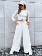 Halvány bézs nadrág és crop top szett Astral Allure