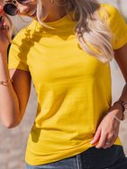 Egyszerű sárga női póló SLR001