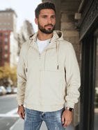 Időtlen bézs színű férfi vékony kabát