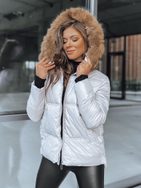 Csodás szürke női téli dzseki  SPARKLE