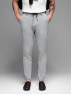 Trendi szürke nadrág elasztikus derékpánttal V1 PACP-0116