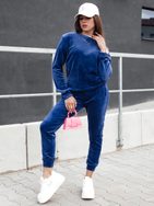 Velúr női ecru színű tréningruha  szett  Urbanvelvet